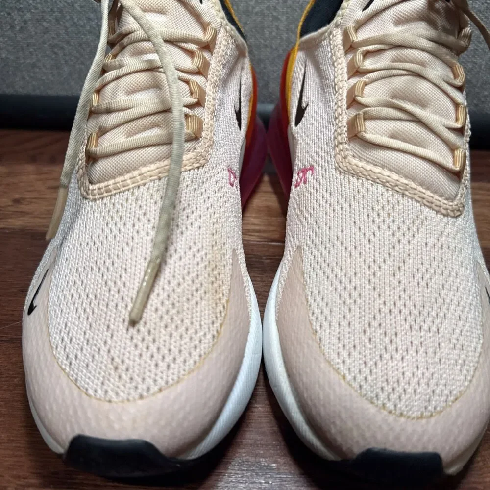 Nike Air Max 270 Women's Size 7.5 Coral Pink Shoes AH6789-603